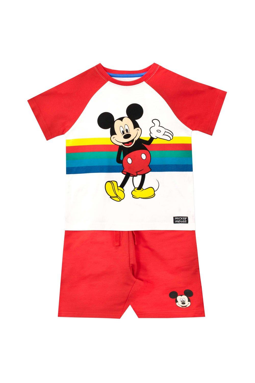 Mickey Mouse Stripe T-Shirt And Short Set