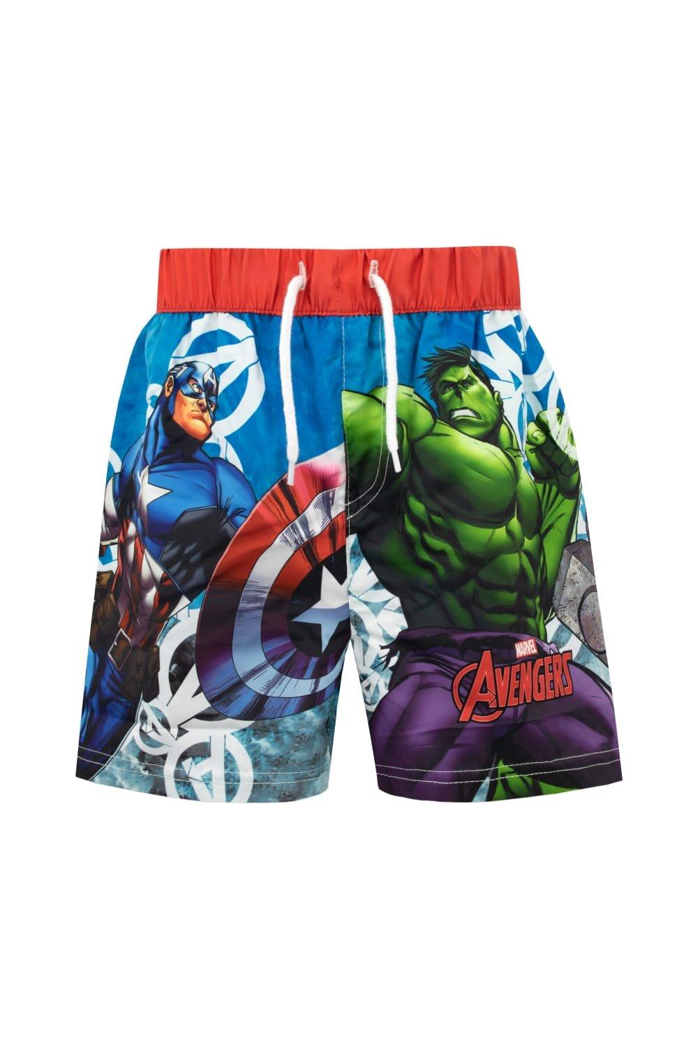 Captain America And The Incredible Hulk Avengers Swim Shorts