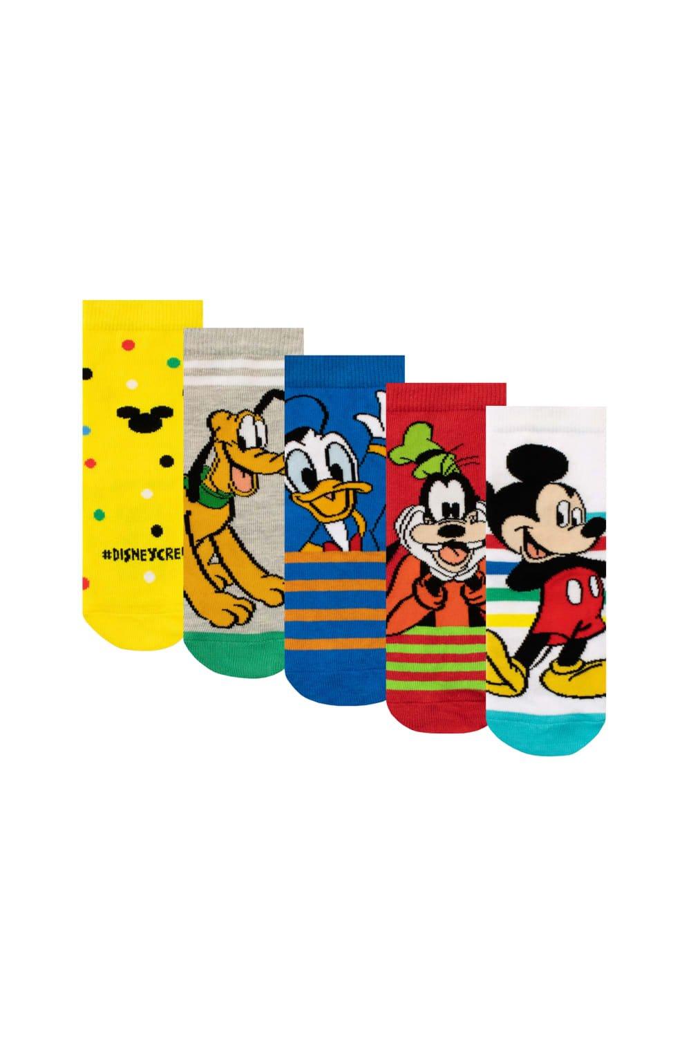 Mickey Mouse Pluto Donald Duck and Goofy Socks 5 Pack