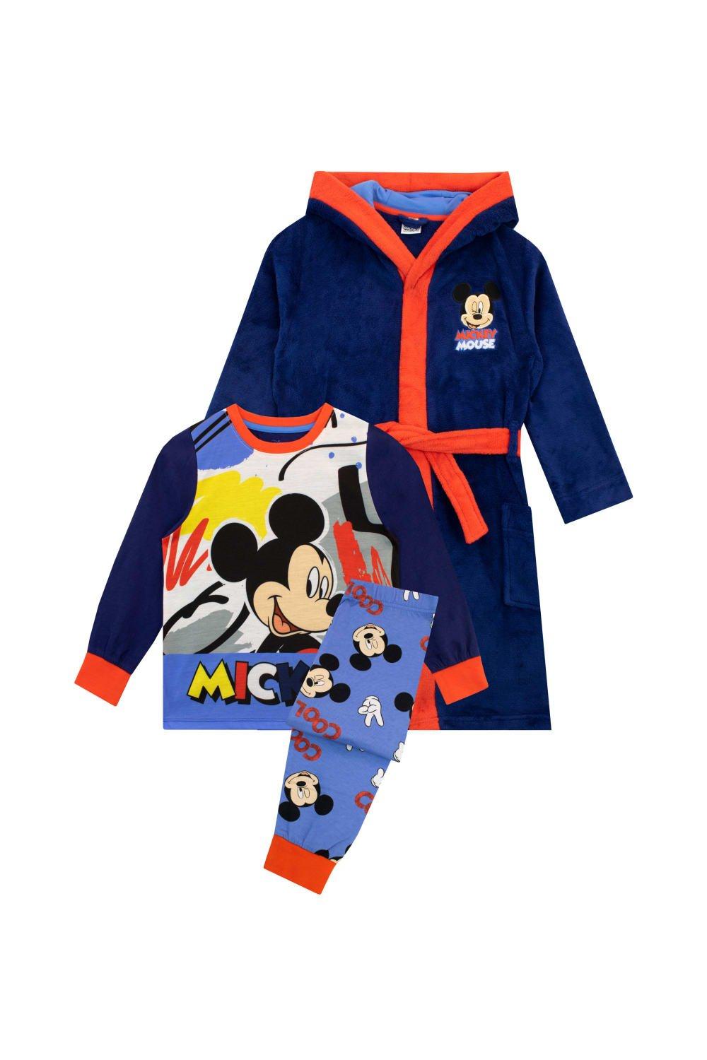 Mickey Mouse Dressing Gown and Pyjamas Set