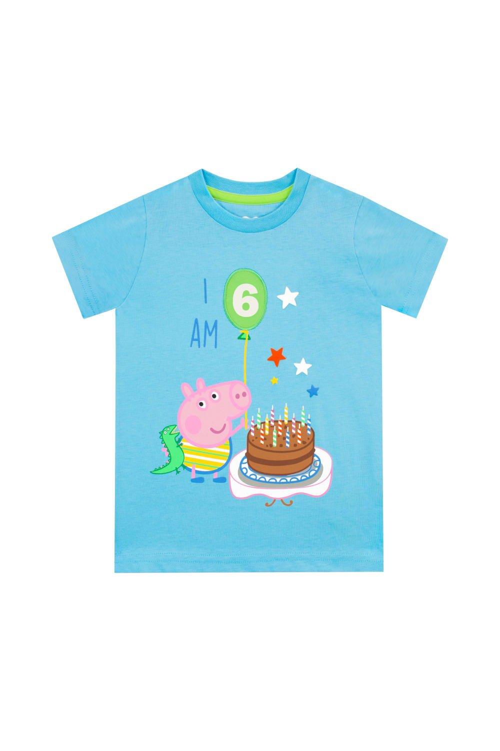 I Am 6 George Pig Birthday T-Shirt