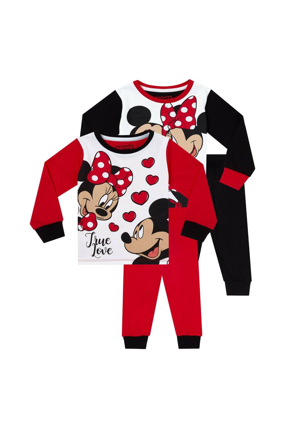 Minnie Mouse And Mickey Mouse Pyjamas 2 Pack