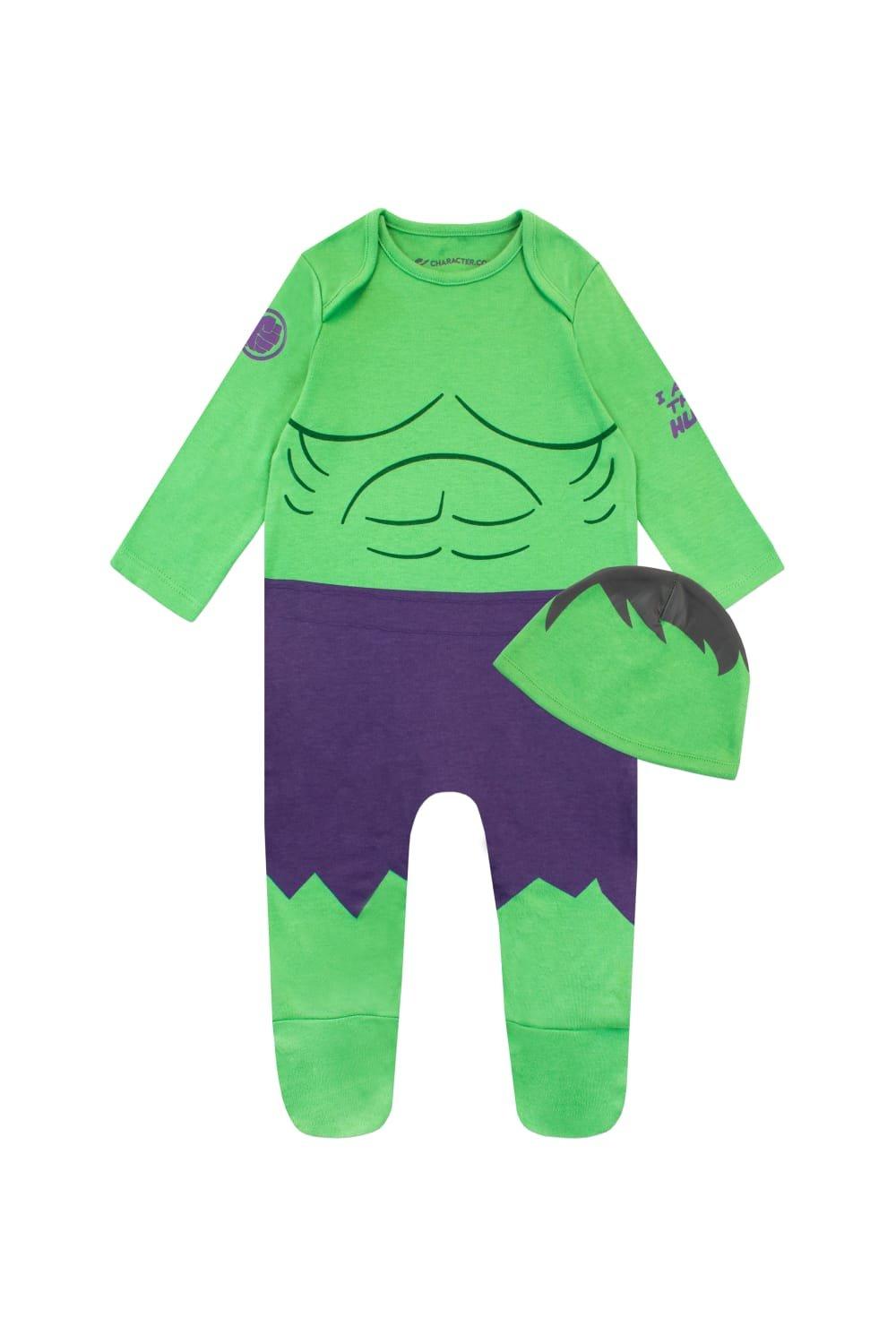 Avengers The Incredible Hulk Sleepsuit and Hat Set