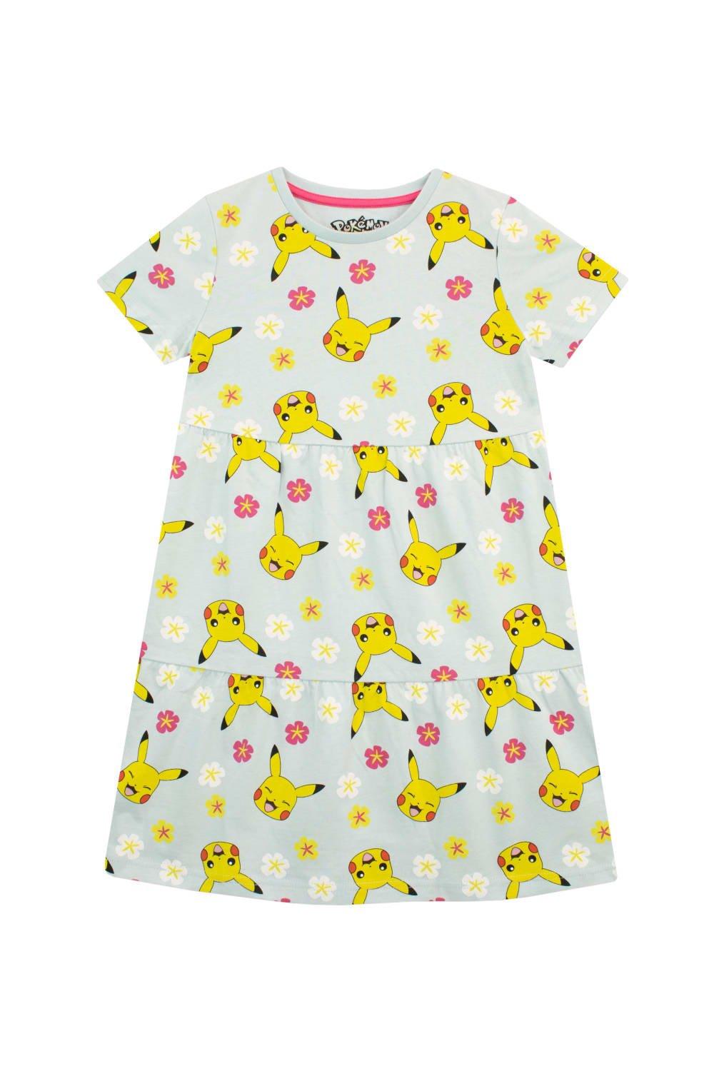 Pikachu Floral Print Dress