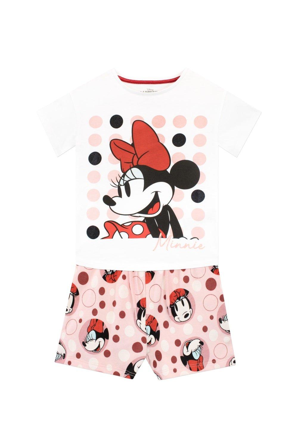 Minnie Mouse Glitter T-Shirt And Short Set