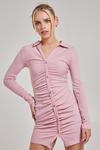 Pink Vanilla Long Sleeve Ribbed Mini Dress thumbnail 2
