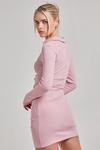 Pink Vanilla Long Sleeve Ribbed Mini Dress thumbnail 4