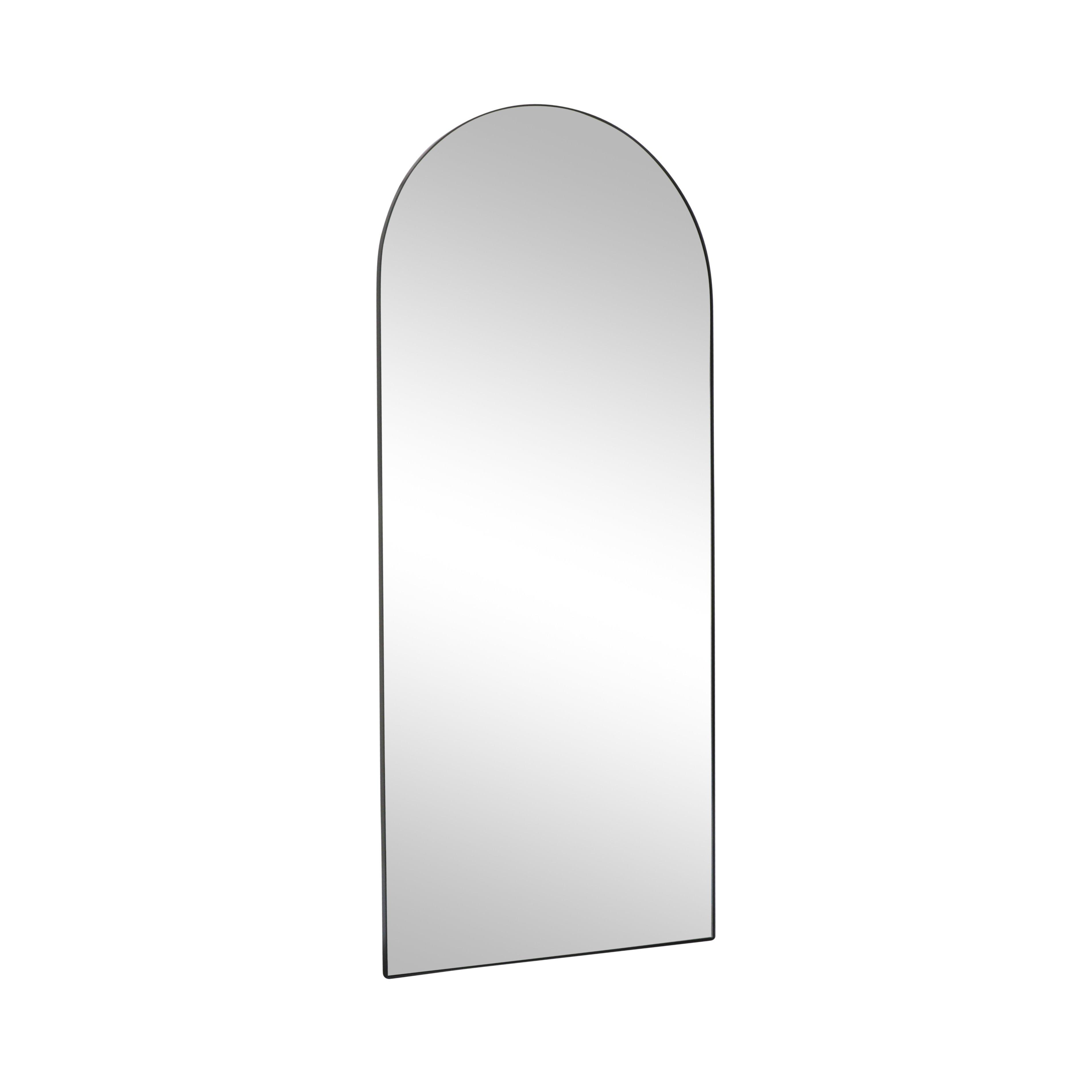 Large Black Arched Mirror 183cm X 80cm