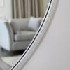 Melody Maison Extra Large Round Silver Wall Mirror 120cm X 120cm thumbnail 3