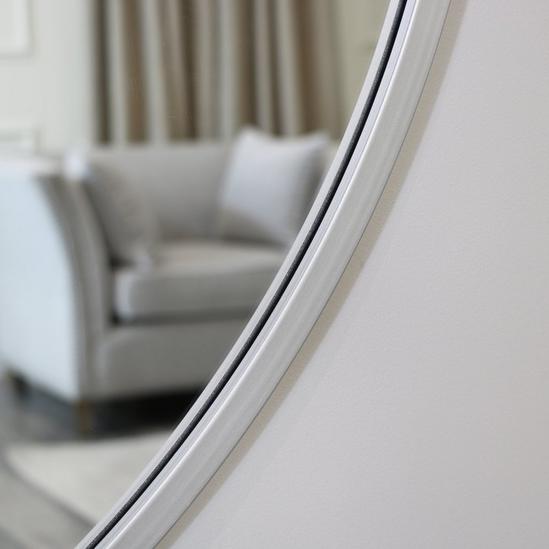 Melody Maison Extra Large Round Silver Wall Mirror 120cm X 120cm 3