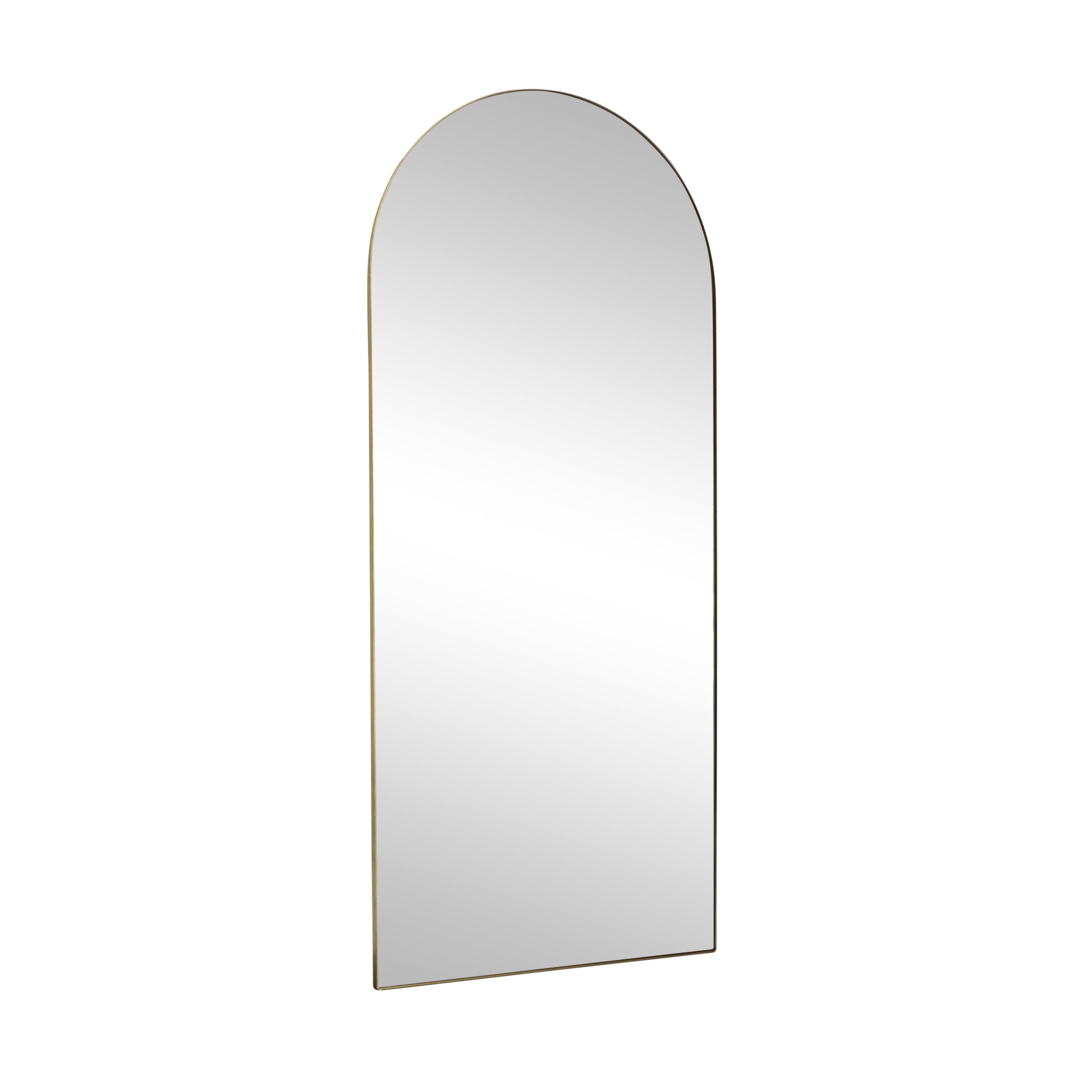 Large Gold Arched Mirror 183cm X 80cm