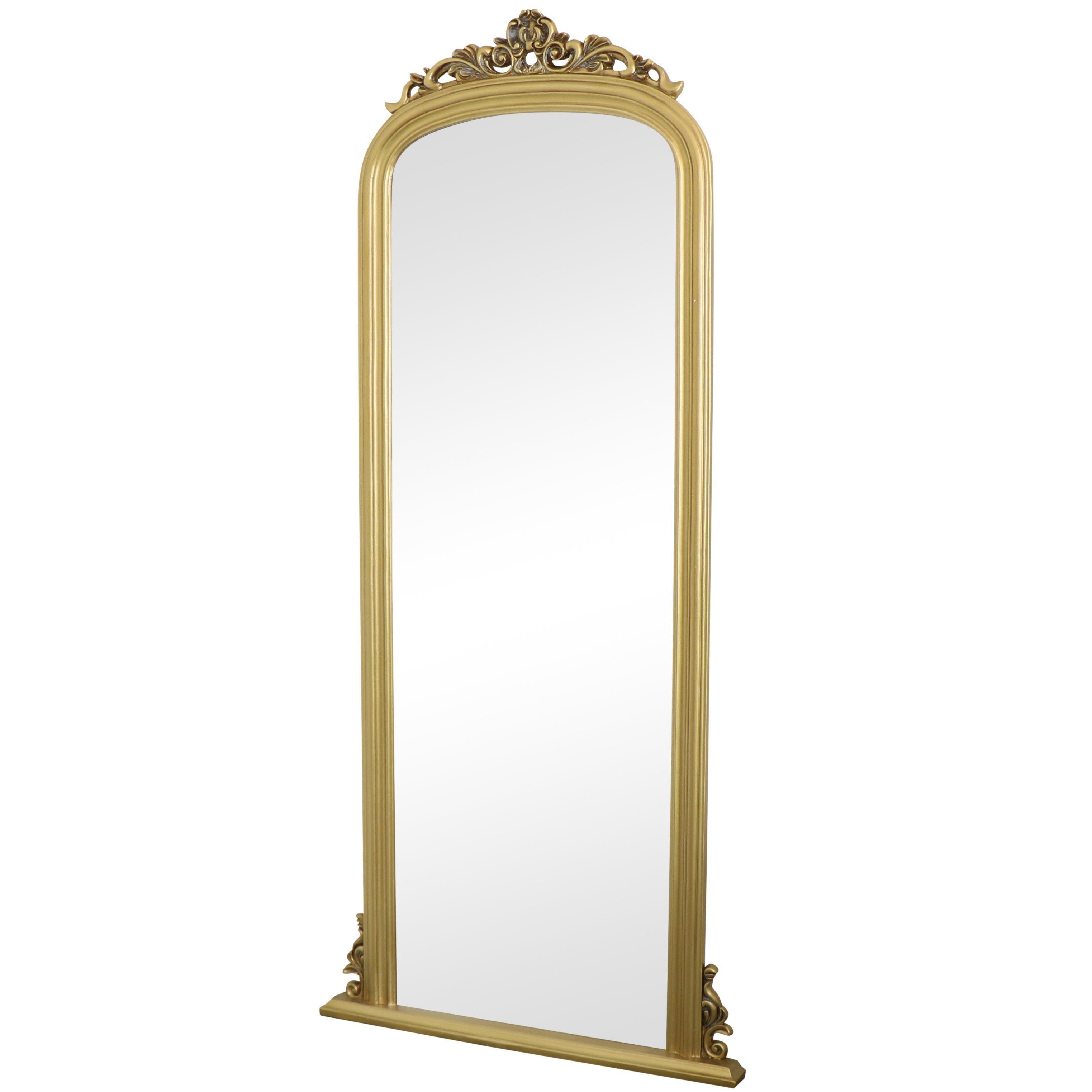 Tall Gold Ornate Vintage Wall / Leaner Mirror 80cm X 180cm