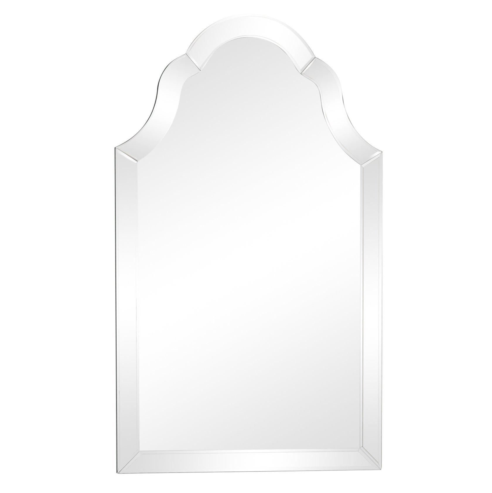 Arched Mirrored Framed Wall Mirror 60cm X 101cm