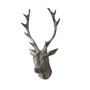 Rustic Wall Mounted Metal Stag Head