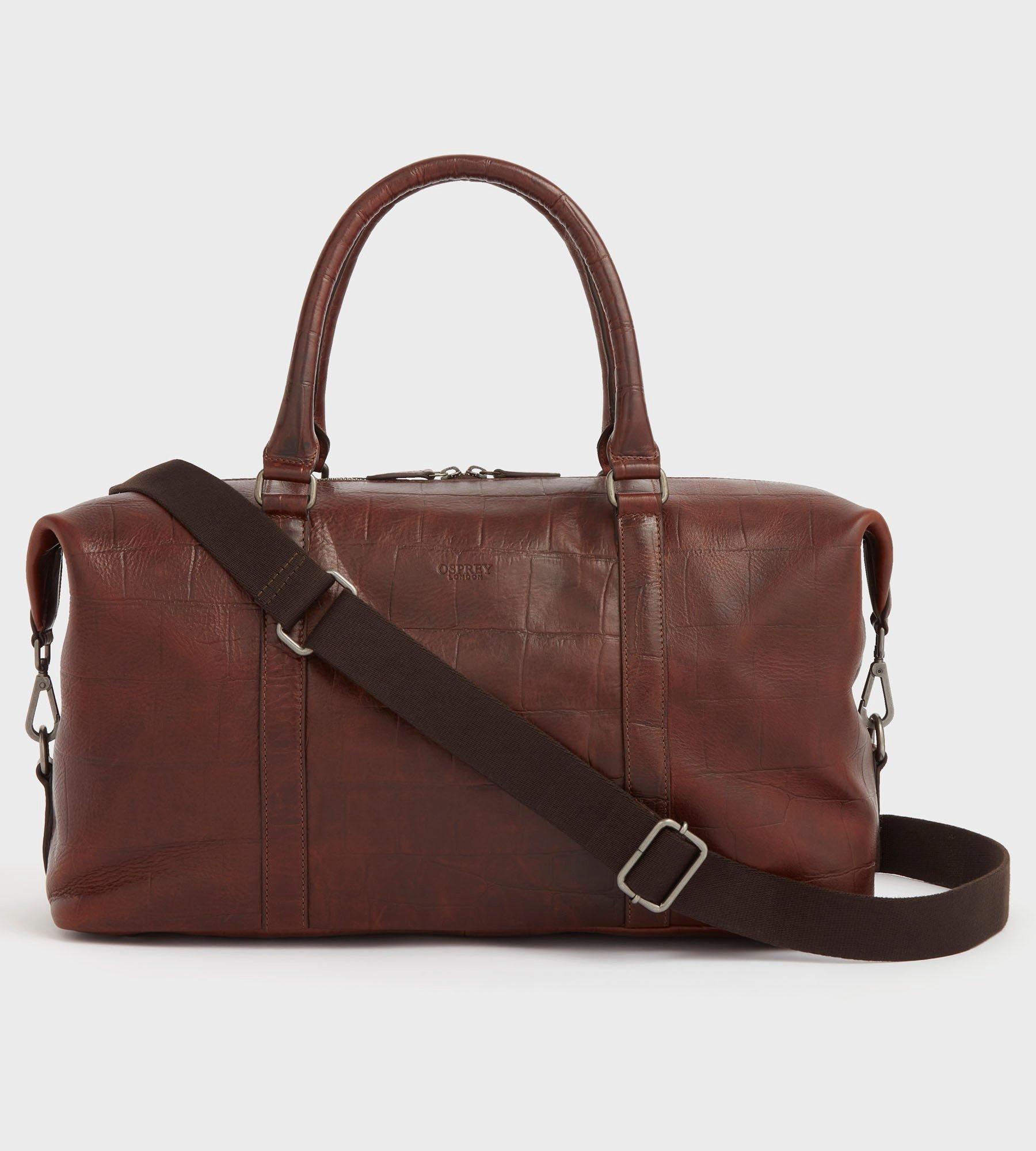 The Brixton Leather Weekender Bag