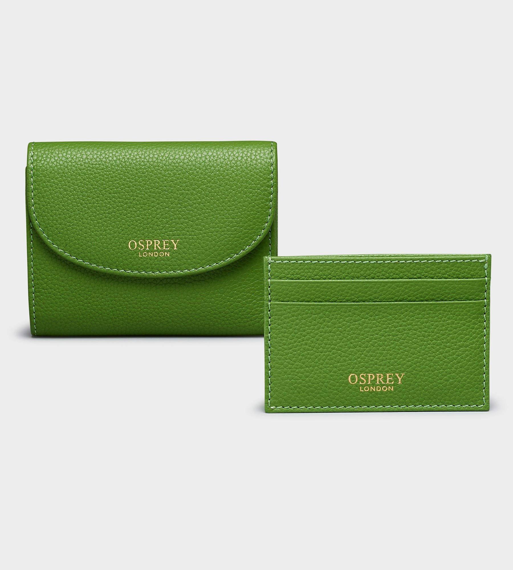 The London Leather Coin Wallet in black | OSPREY LONDON