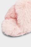 Yours Faux Fur Cross Strap Slippers thumbnail 4