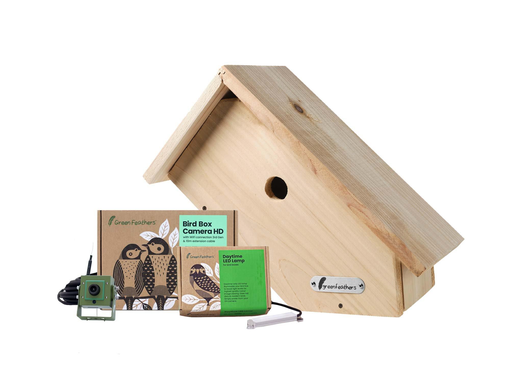 WiFi HD Camera with Side View Bird Box Starter Pack