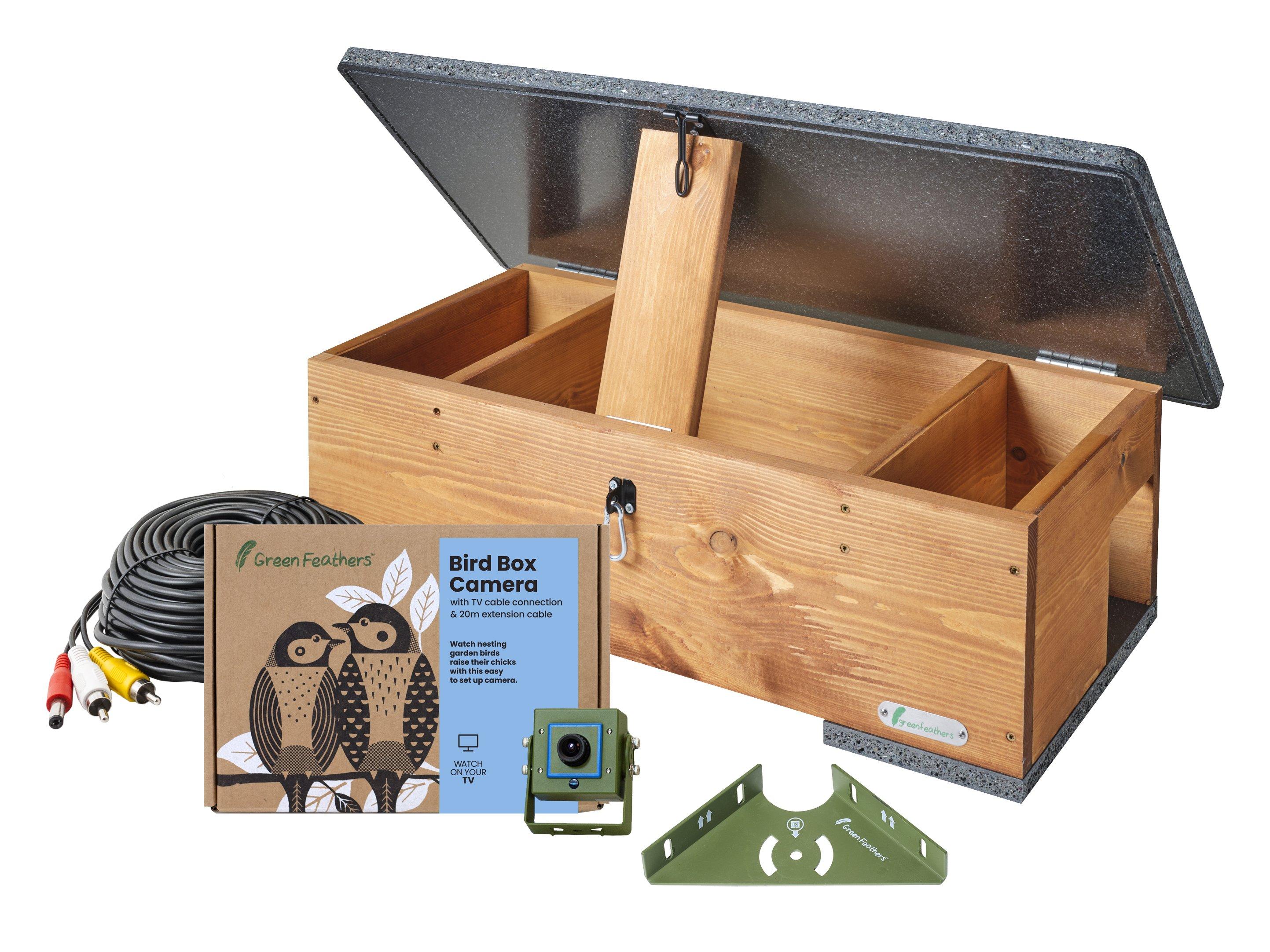 Cable Connection Hedgehog TV Camera Pack, With Hedgehog Feeding Station