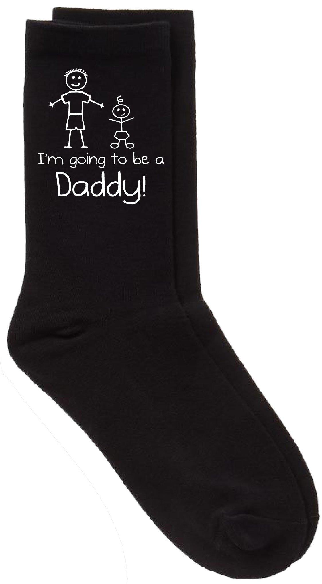 I'm Going To Be A Daddy Black Calf Socks