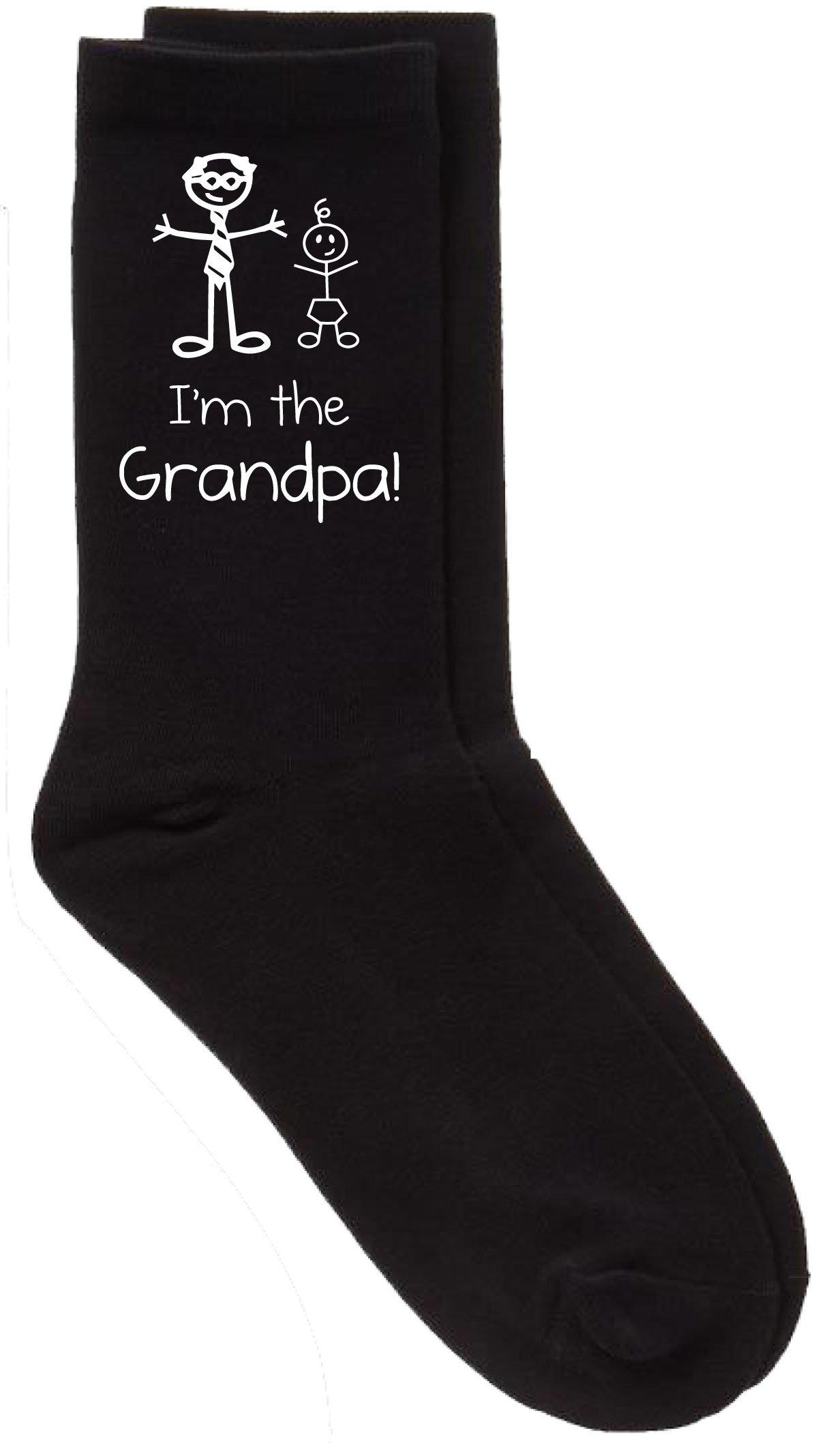 I'm The Grandpa Black Calf Socks