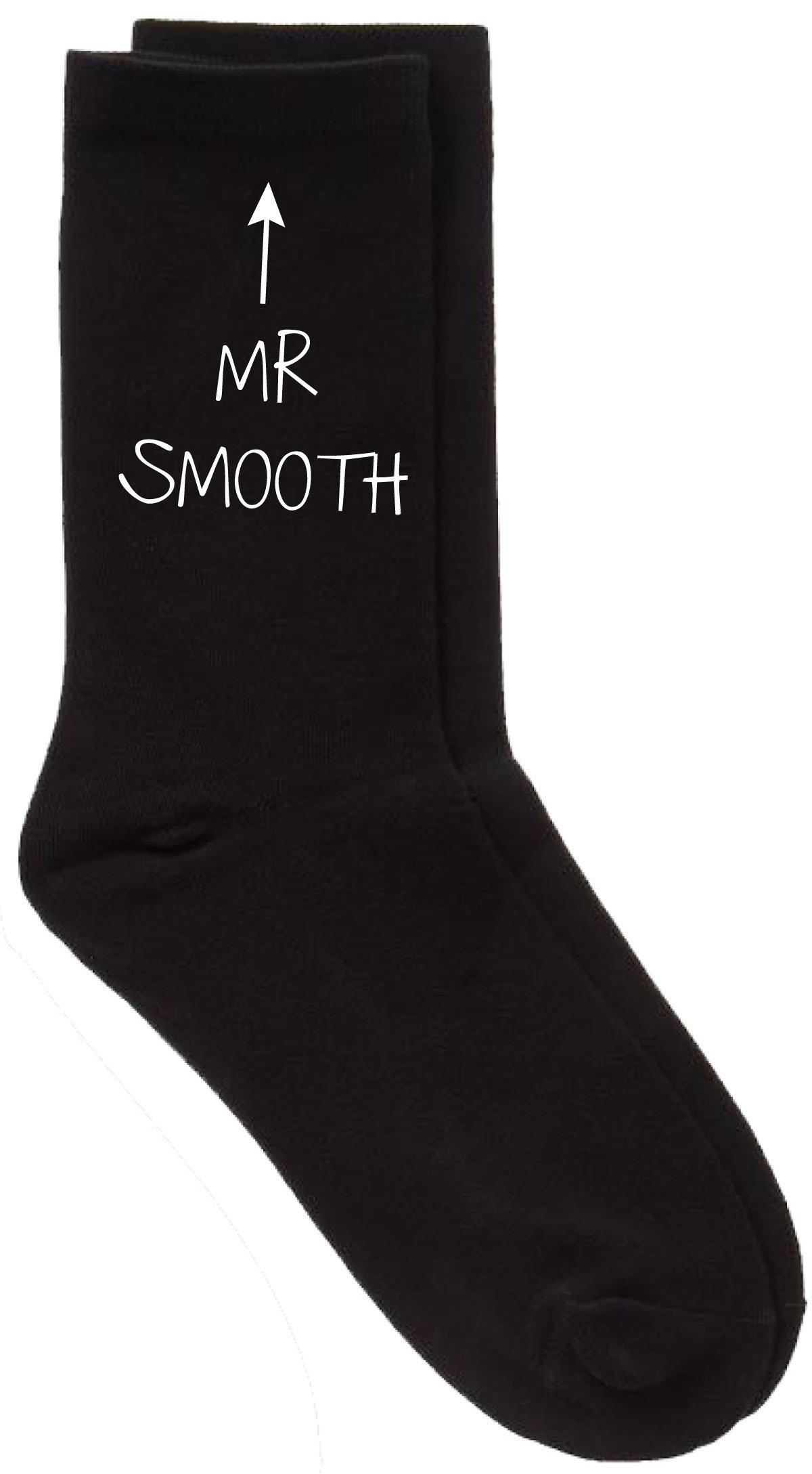 Mens Mr Smooth Black Calf Socks