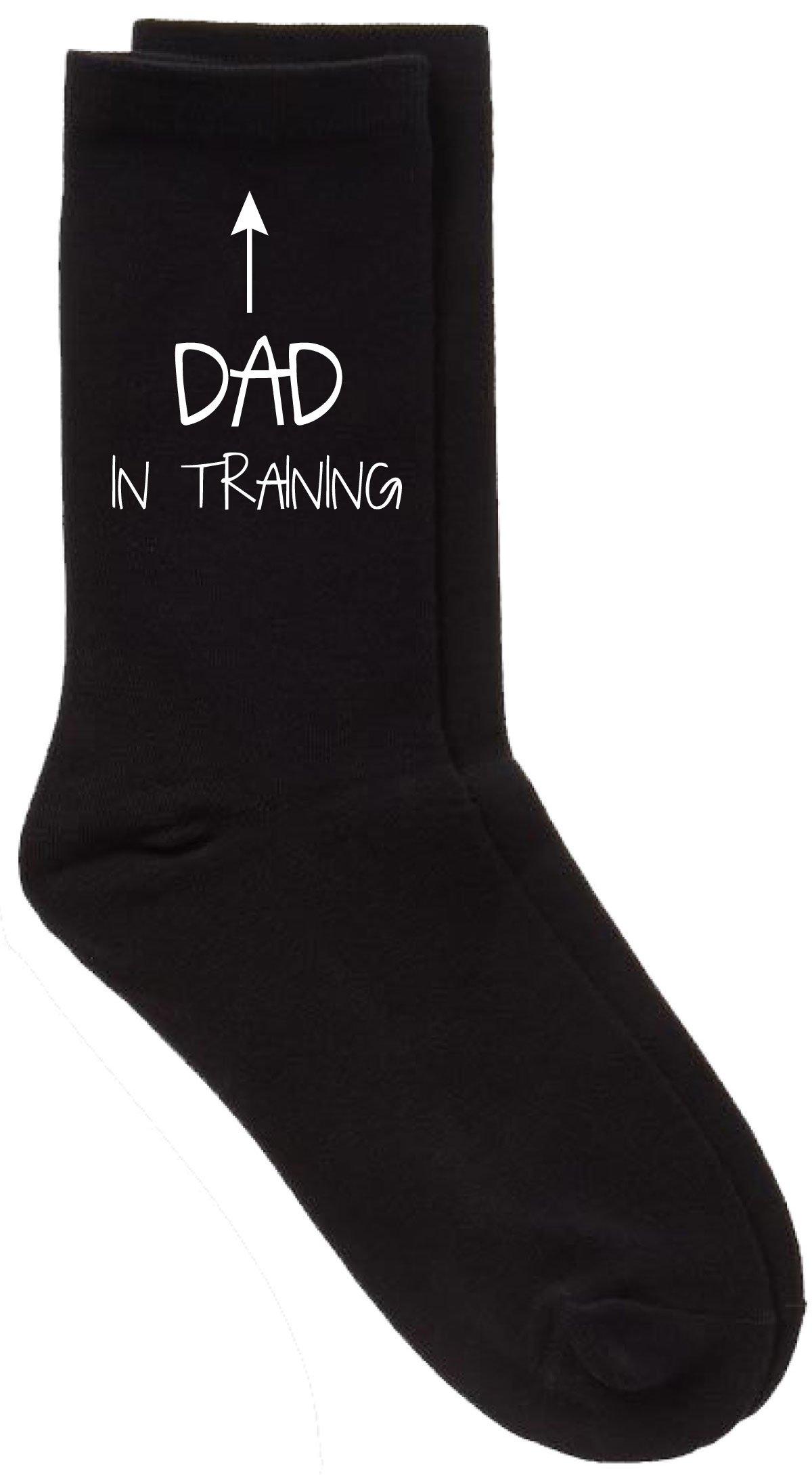 Dad In Training Black Calf Socks
