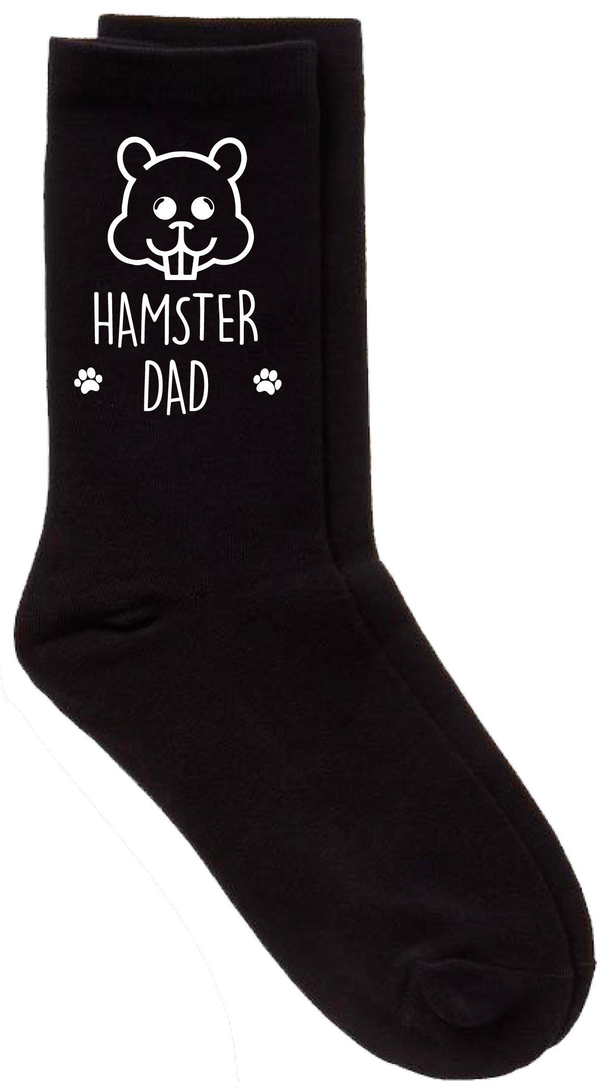 Hamster Dad Black Calf Socks