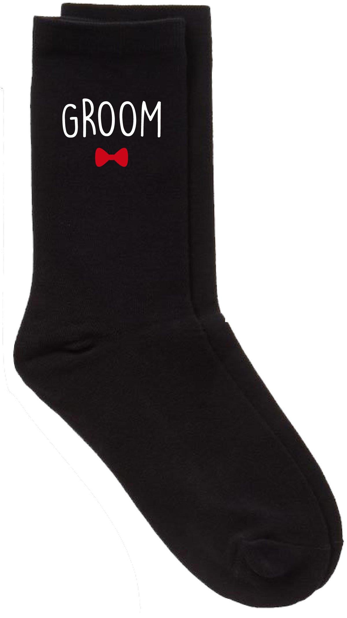 Groom Black Calf Socks