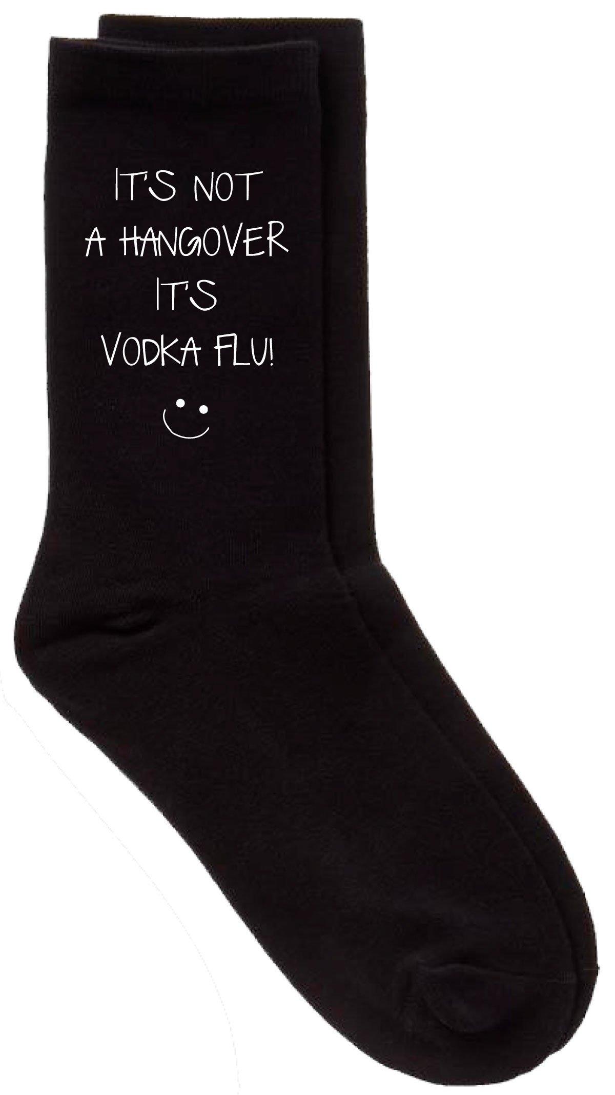 Hangover Vodka Flu Black Calf Socks