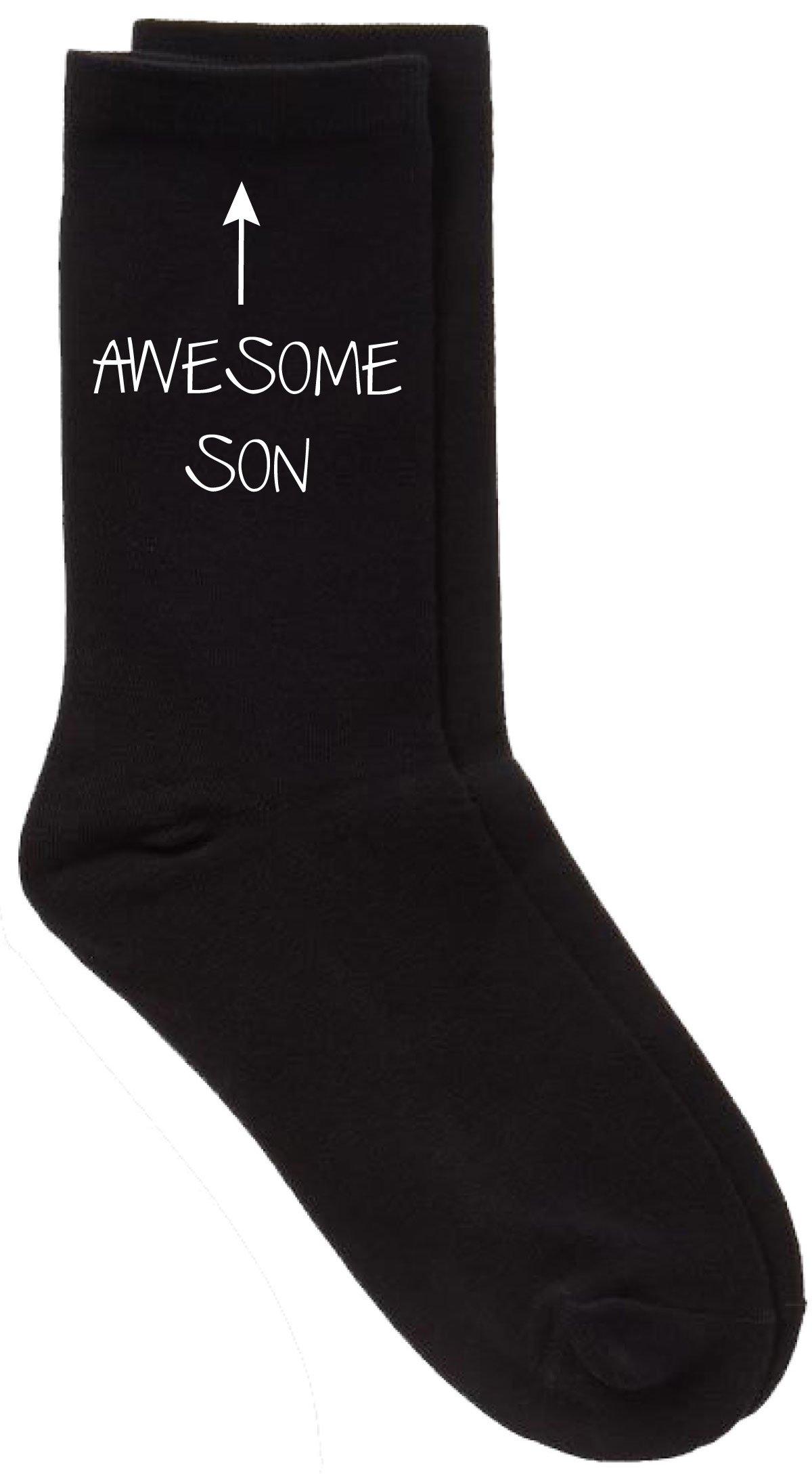 Awesome Son Black Calf Socks