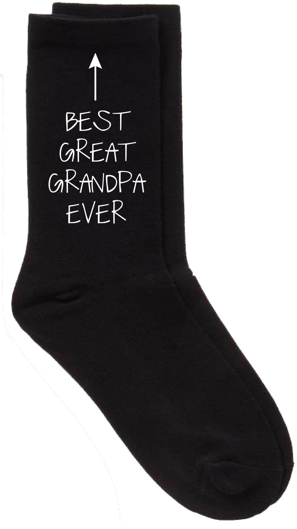 Best Great Grandpa Ever Black Calf Socks