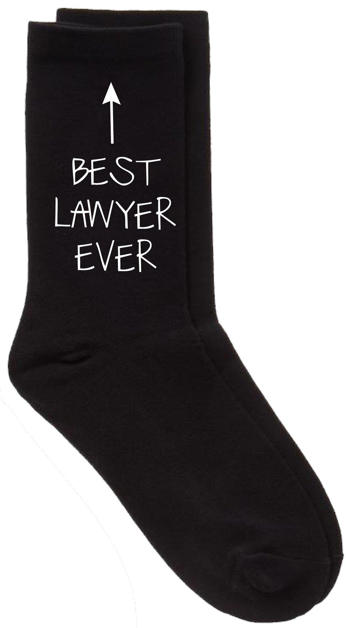 Best Lawyer Ever Black Calf Socks