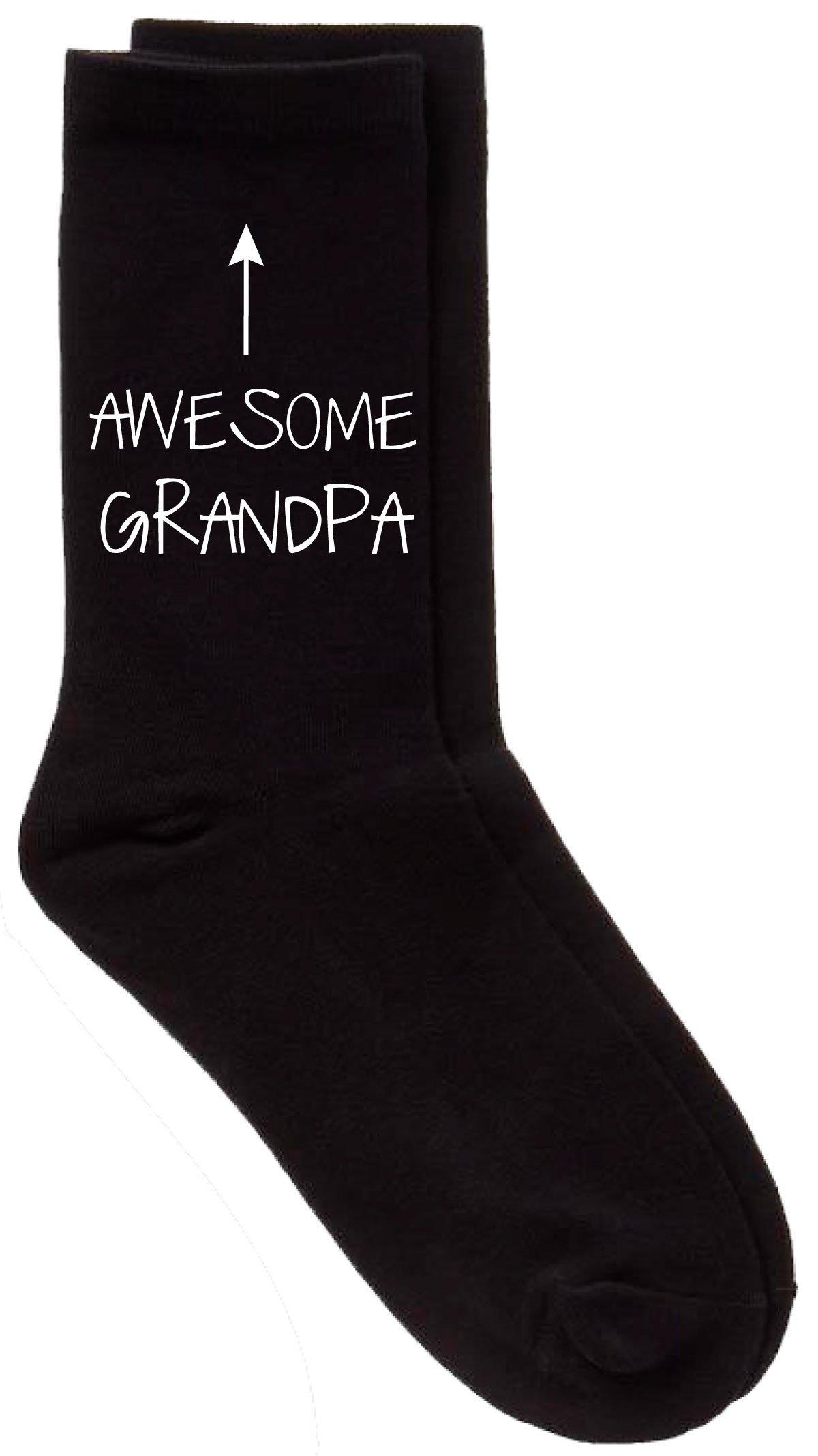 Awesome Grandpa Black Calf Socks
