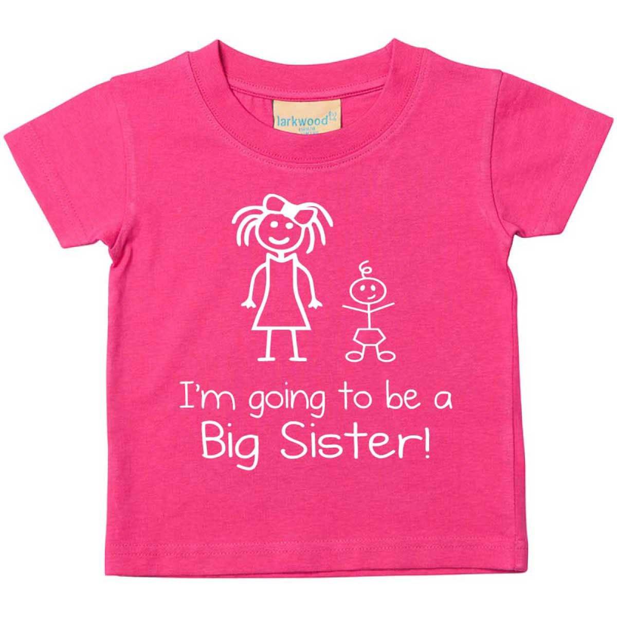 I’m Going To Be a Big Sister Pink Tshirt