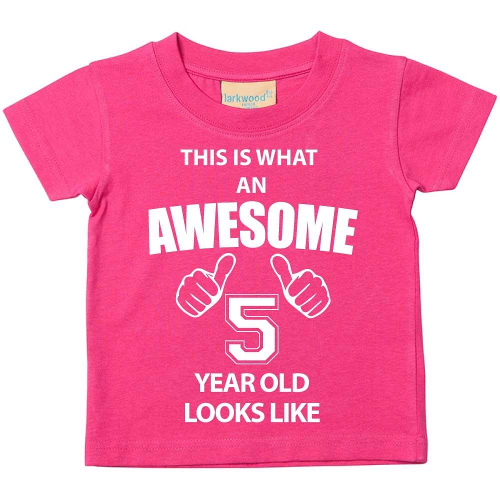This is What An Awesome 5 Year Old Looks Like Tshirt