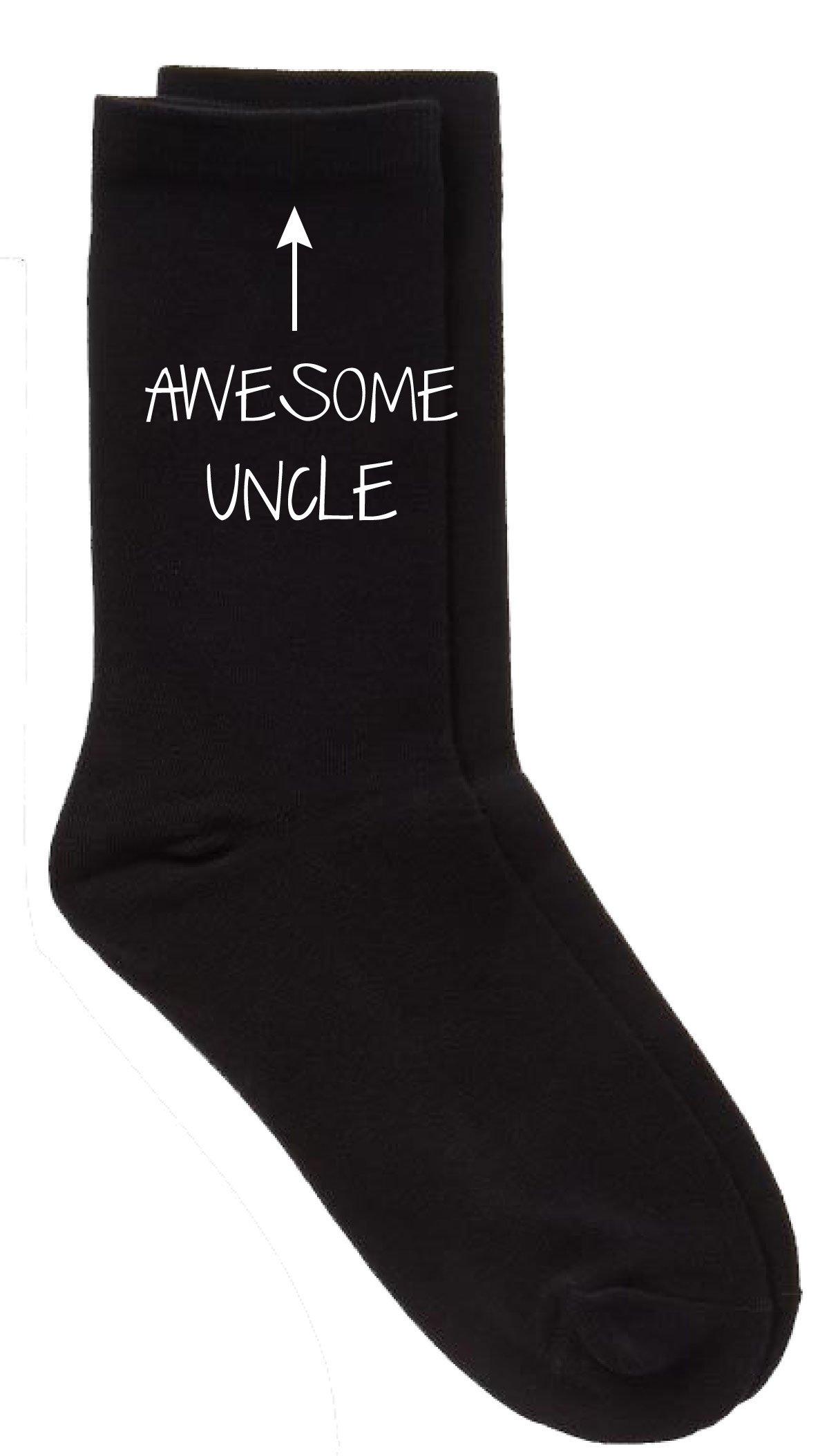 Awesome Uncle Black Calf Socks