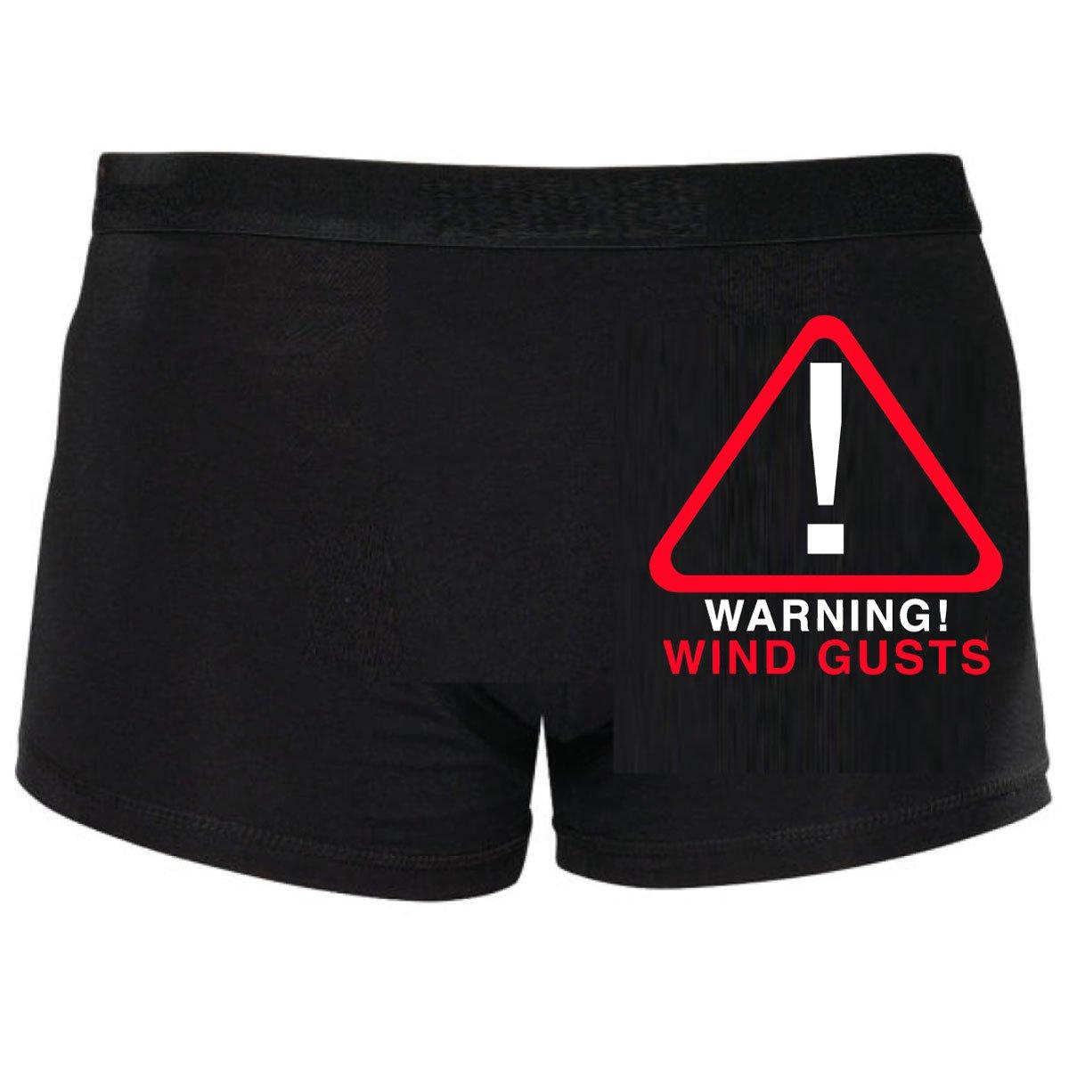 Funny Boxers Warning Wind Gusts Fart Trump Shorty Boxers