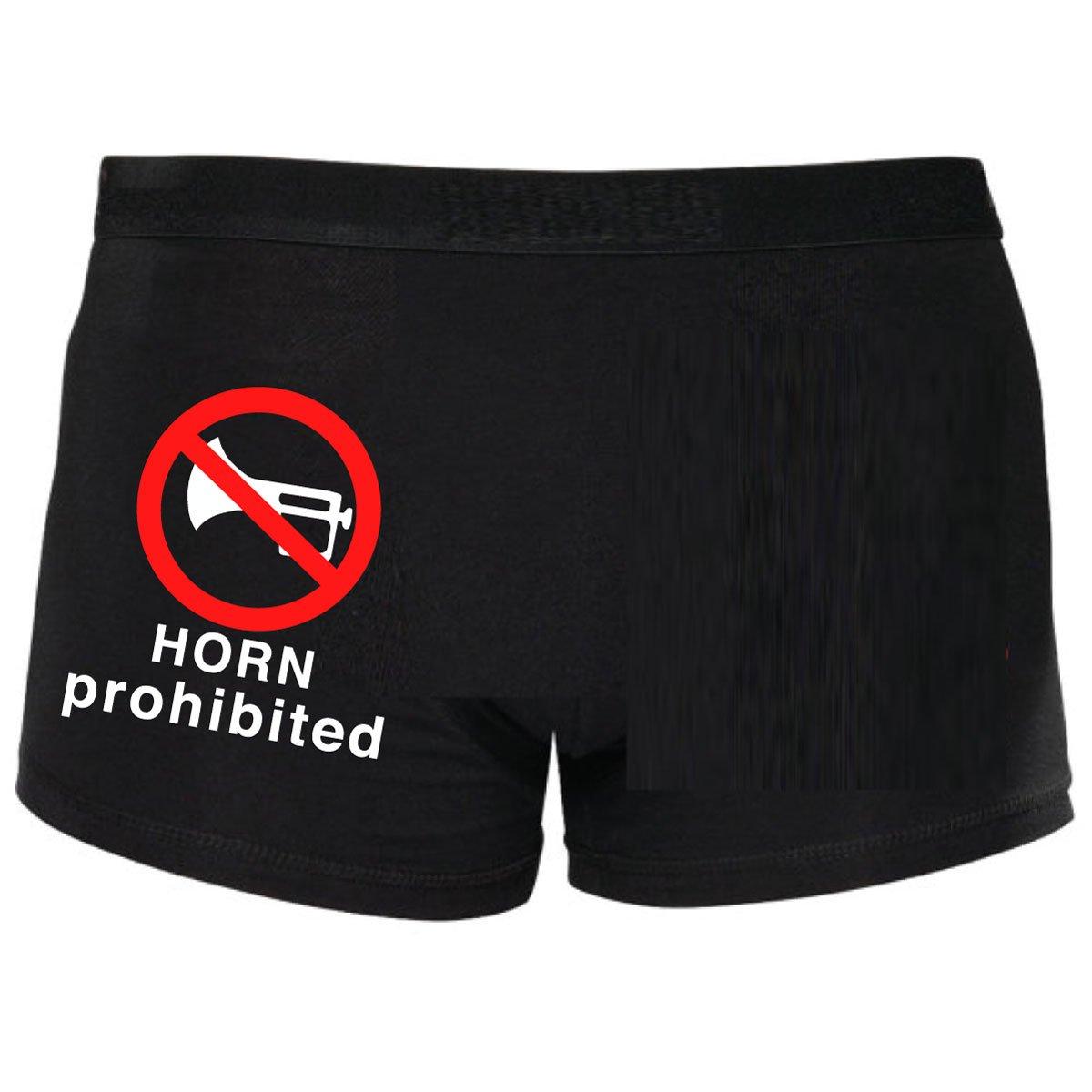 Funny Boxers Horn Prohibited Shorty Boxers