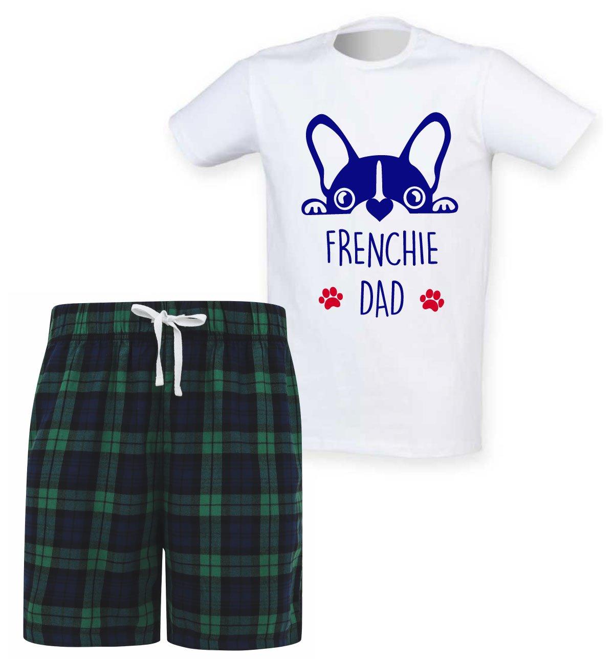 Frenchie Dad Tartan Short Pyjama Set