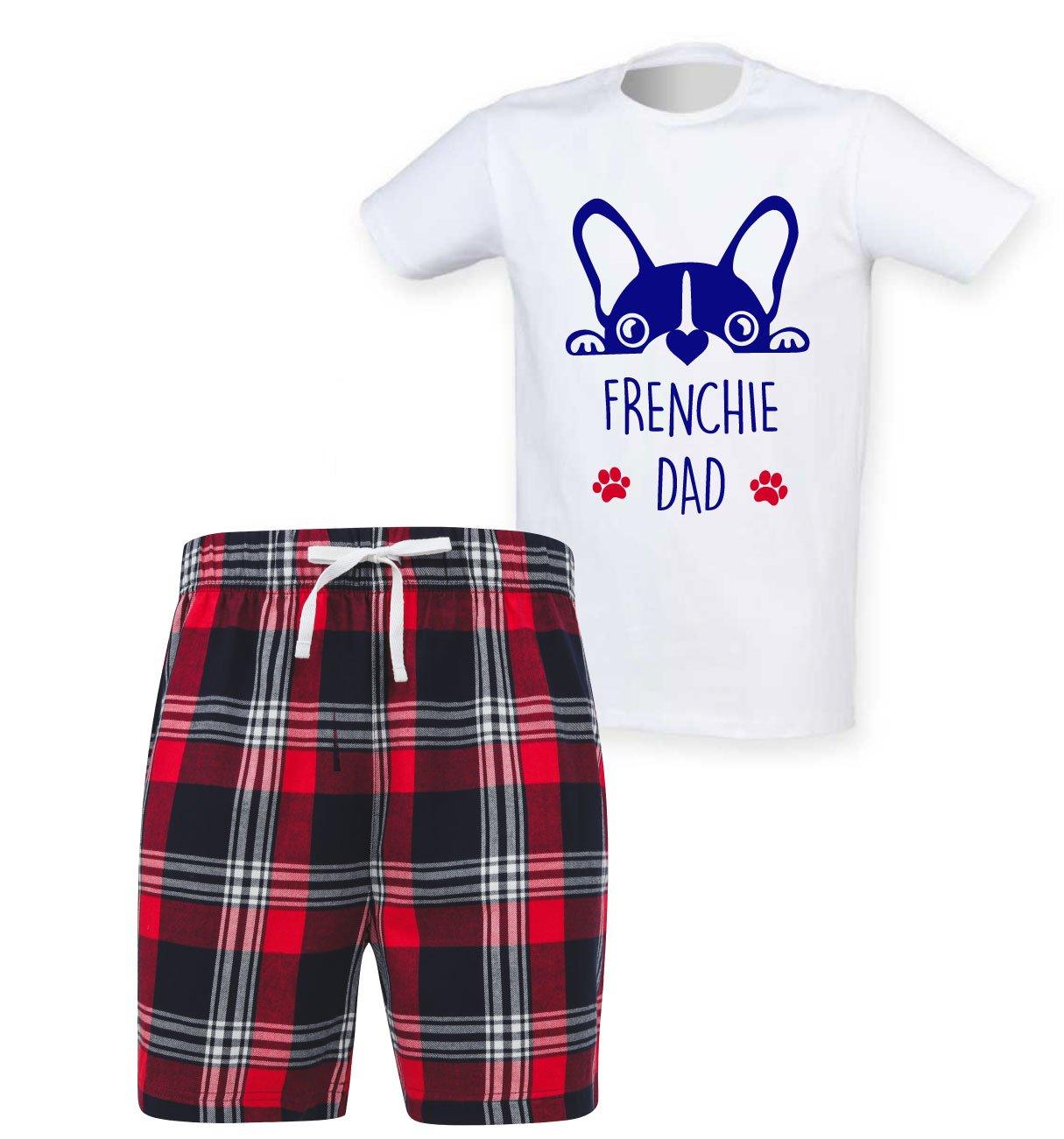 Frenchie Dad Tartan Short Pyjama Set