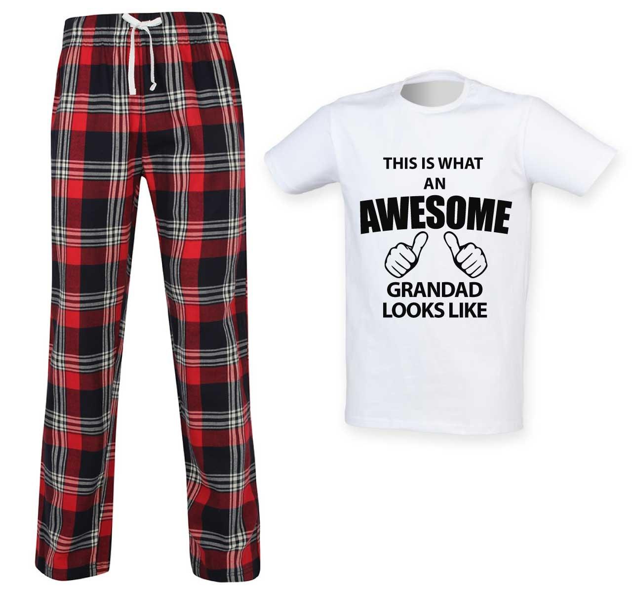 This Is What An Awesome Grandad Looks Like Tartan Pyjamas