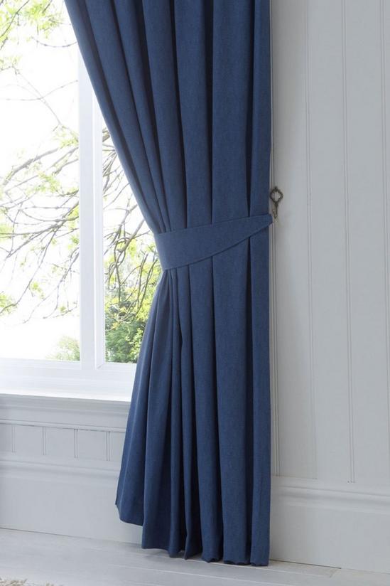 Fusion 'Dijon' Thermal and Blackout Fully Lined Pencil Pleat Curtains 3