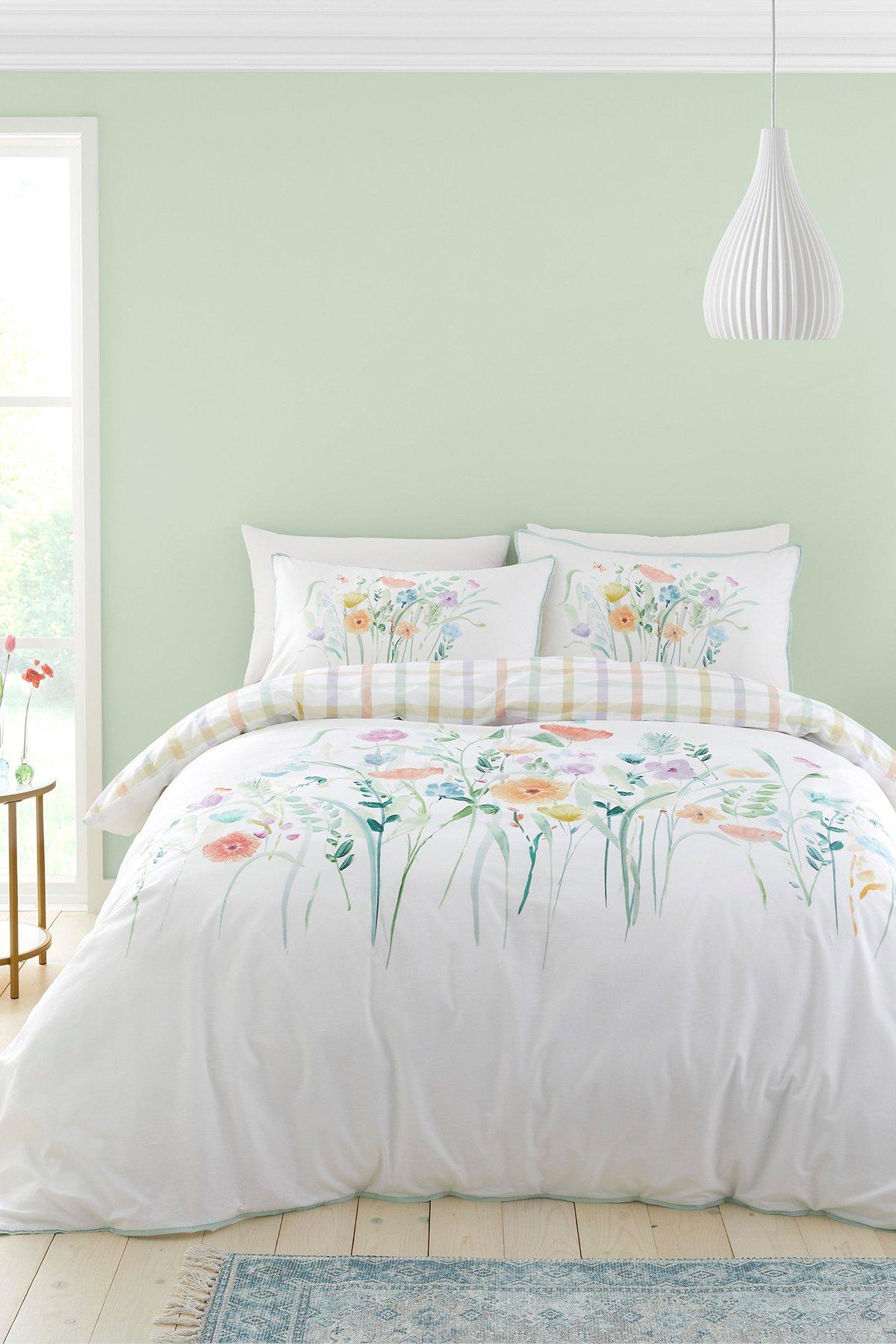 'Gardenia' 100% Cotton Duvet Cover Set