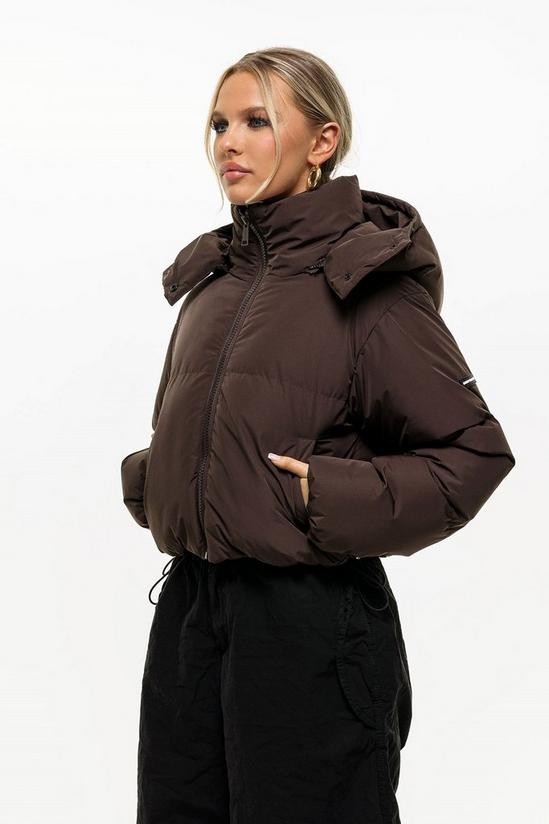 Jackets & Coats | Cropped Hooded Puffer Jacket | Good For Nothing