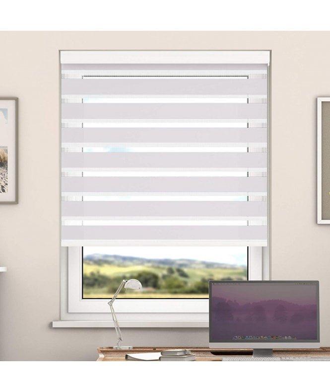 Cream Day And Night Zebra Roller Blind with Cassette