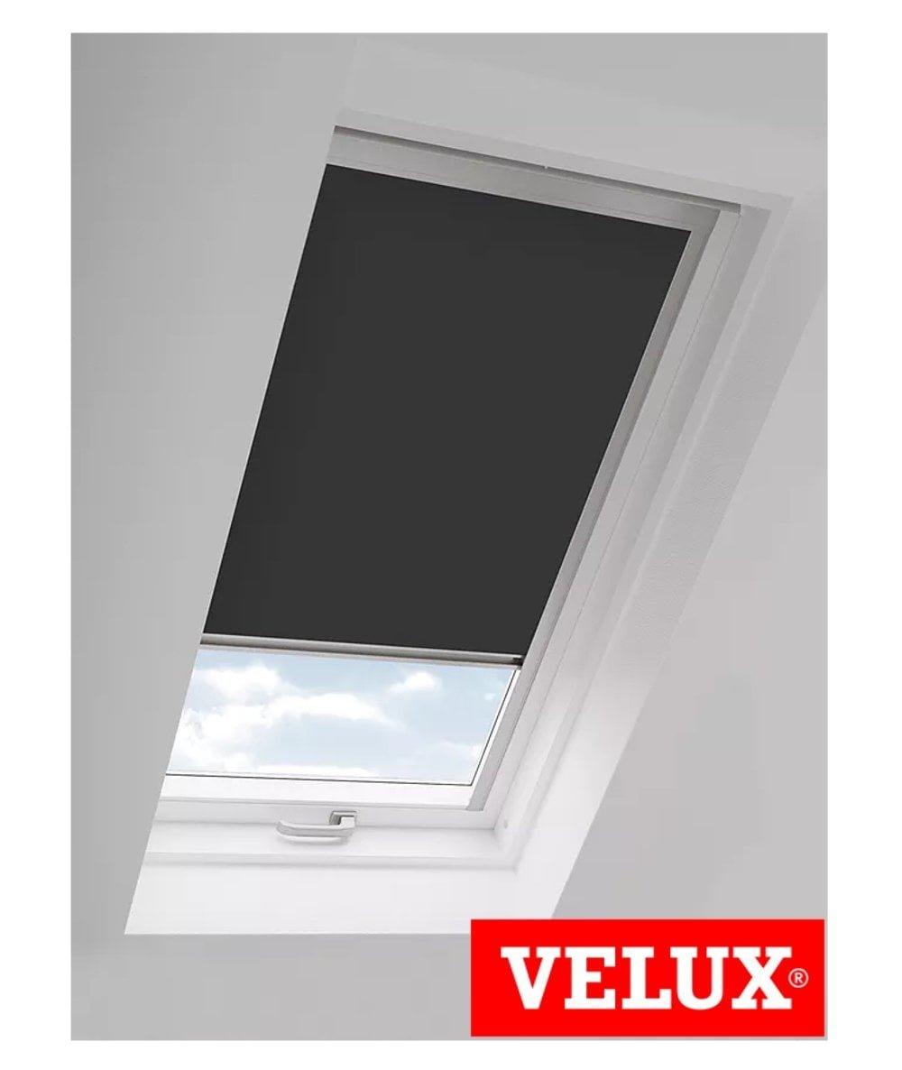 Raven Black Thermal Blackout Skylight Roller Blinds (Velux Roof Windows G Codes)