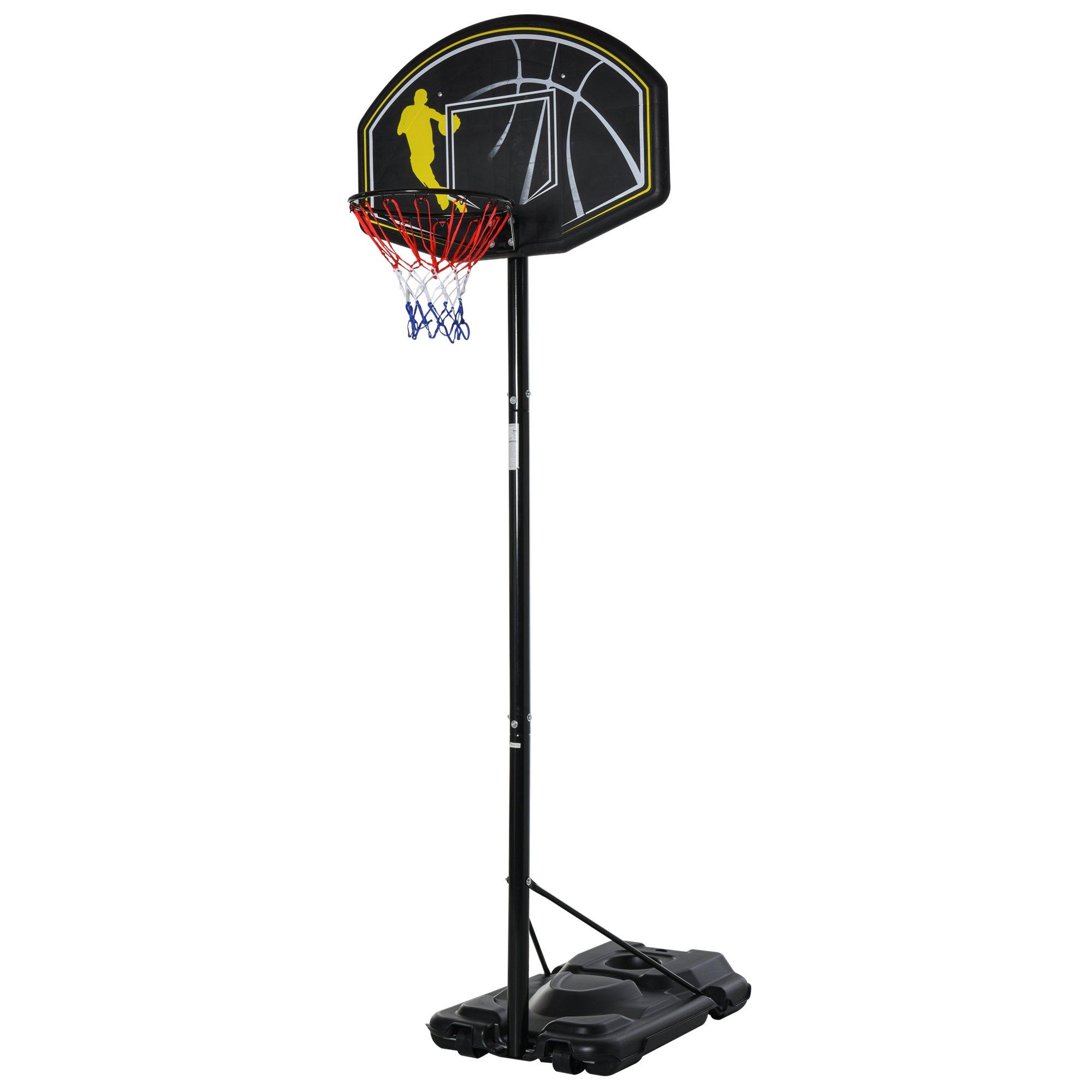 Portable 1.9m 3.05m Adjustable Basketball Hoop Goal Adjustable