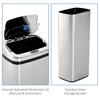 HOMCOM 50L Infrared Touchless Automatic Motion Sensor Dustbin thumbnail 6