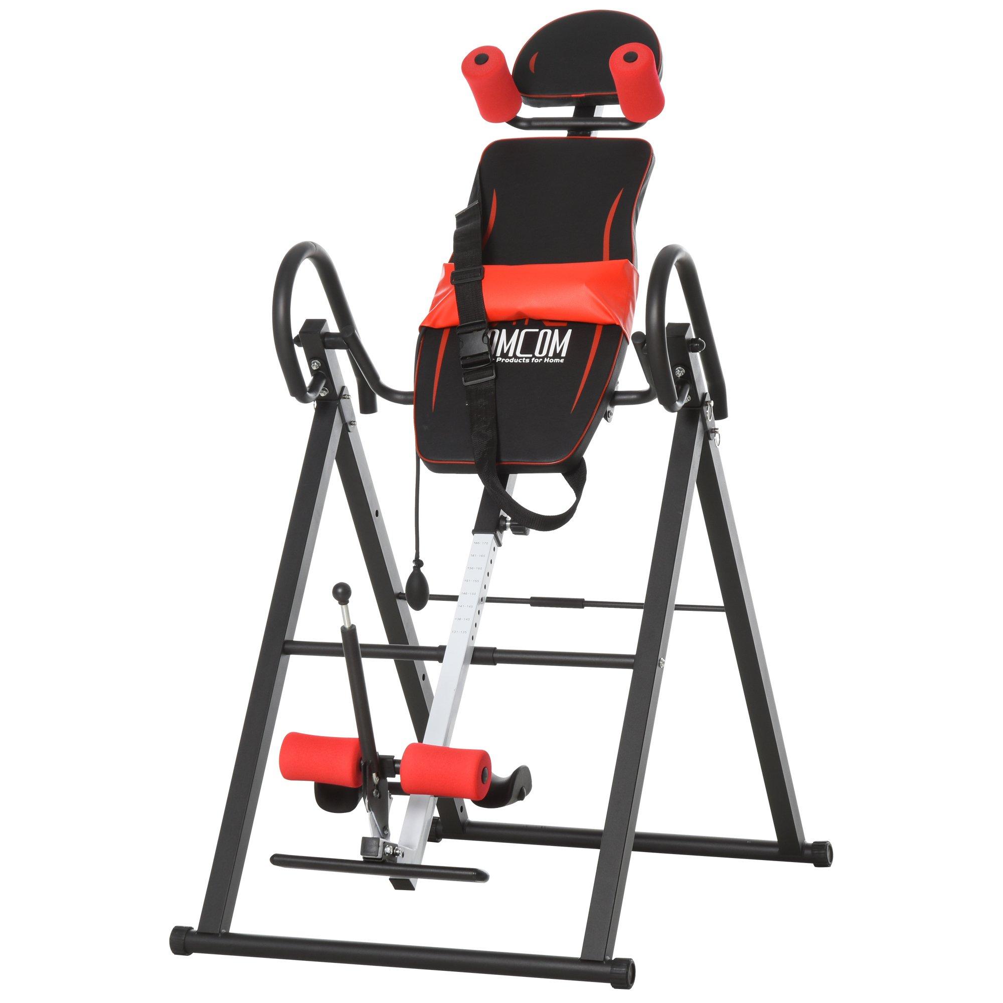 Adjustable Gravity Inversion Table with Safety Belt Muscle Relief